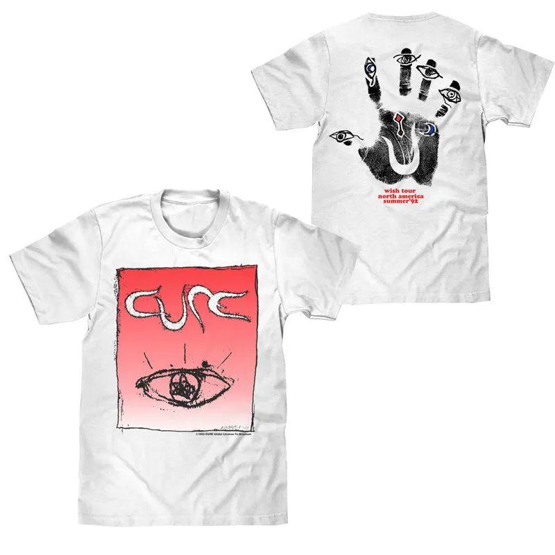 1992 The Cure TreatUnisext Band Vintage Casual Tshirt Rock Punk Band Print Top 2026 New Tops Loose Print Streetwear Unisex