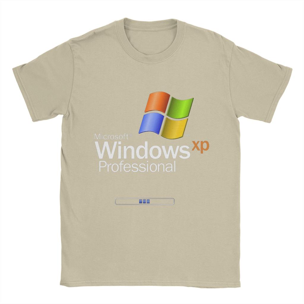 Мужская футболка Windows Xp Винтажные хлопковые футболки Круглый вырез Короткий рукав Футболка Взрослые топы