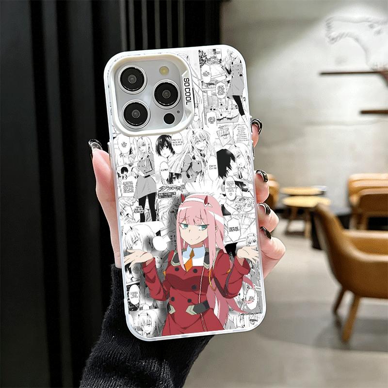 Дорогая Зеро Ту 02 Аниме Ударопрочный Чехол для Телефона для iPhone 17 Air 16 16E 15 Pro Max 14 Plus 13 Mini 12 Задняя Крышка Противоударный Fund