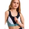 Женское бюстье с подкладкой на молнии / спортивный бюстгальтер