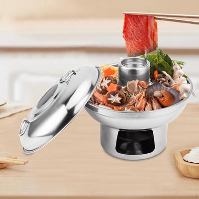 Китайская маленькая кастрюля Shabu Посуда Портативная кастрюля из нержавеющей стали Hotpot для отеля