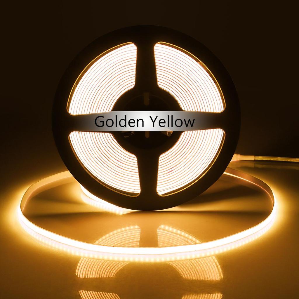 Яркие светодиодные ленты COB, 12 В, гибкие, ширина печатной платы 5 мм, RA90, супер тонкая неоновая лента для украшения кухонного шкафа, комнаты