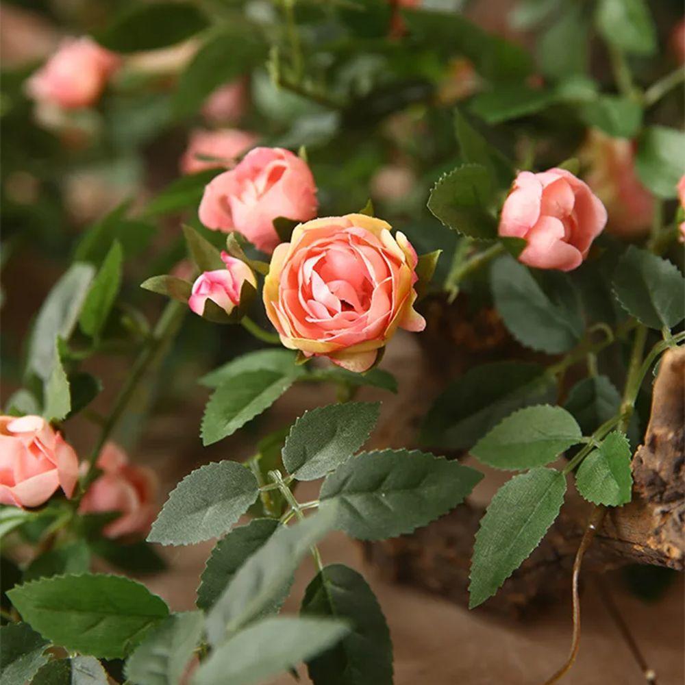 Виноградная лоза 52 см Искусственная роза Цветок Креативная подвесная стена Искусственные цветы Растения DIY шелковые цветы Роза Виноградная лоза Свадьба