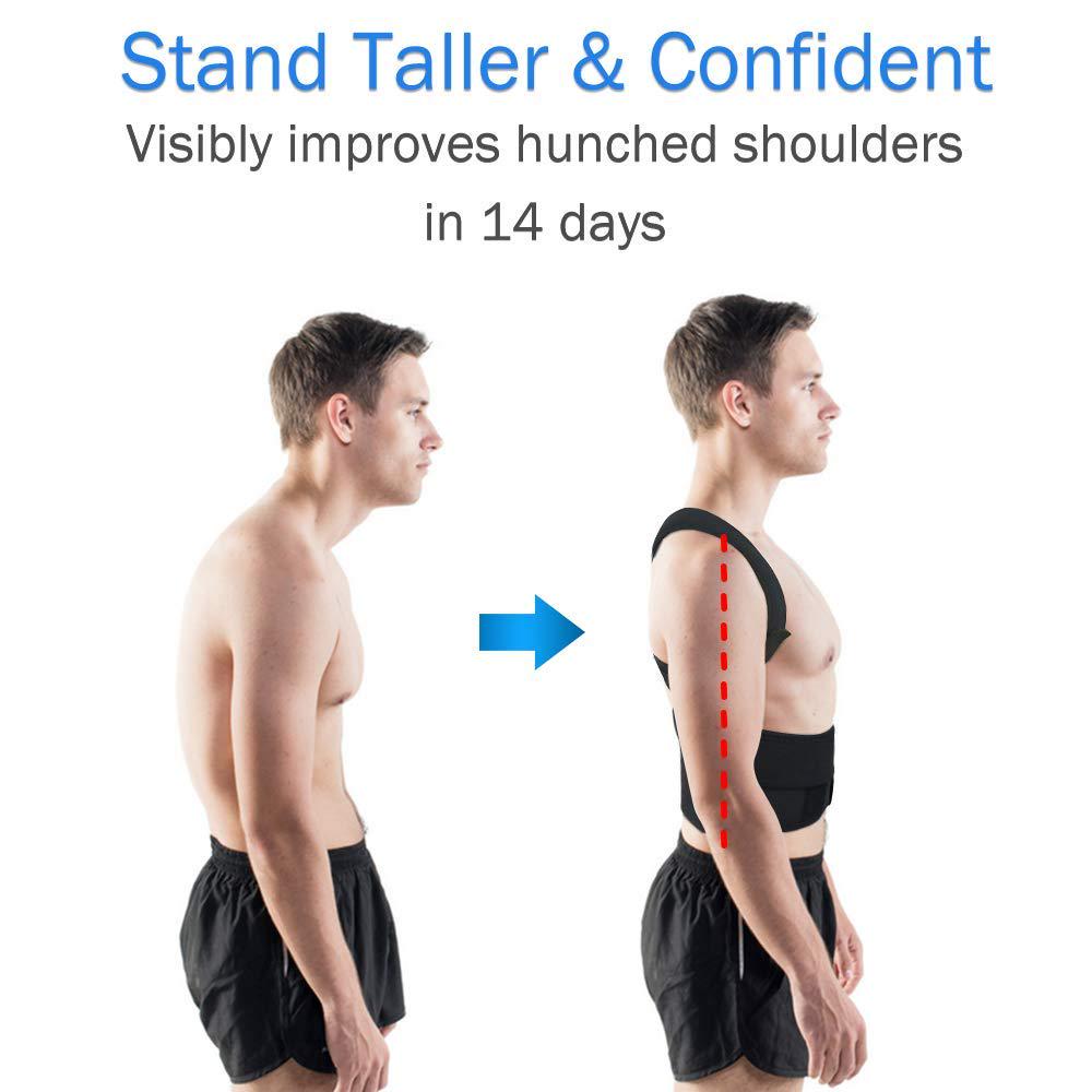 Men Women Adjustable Posture Corrector Back Support Shoulder Lumbar Brace Support Corset Back Belt