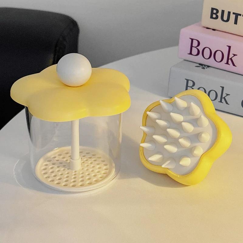 Facial Cleanser Foaming Device, Shampoo Brush, Air Cushion Comb, Scalp Massage Comb, Shampoo, Shower Gel, Bath Foaming Device for Students