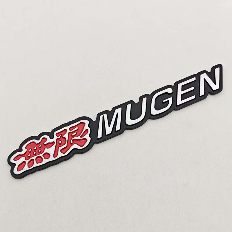 3D Металлическая Наклейка на Автомобиль Логотип Mugen Шильдик на Задний Багажник Для Honda Civic Accord Type R FN2 FK8 Fit Jazz RS Авто Аксессуары