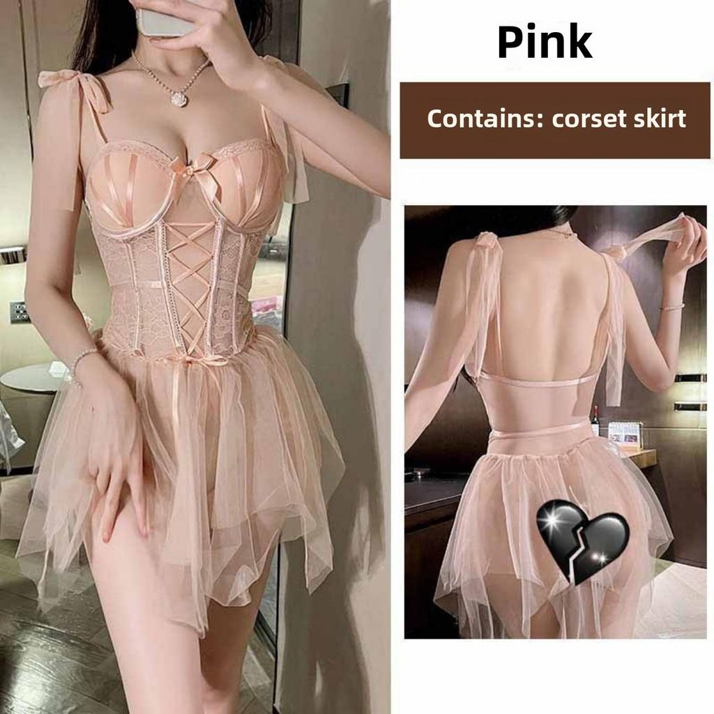 Сексуальный кружевной жилет Fish Bone с накладкой на грудь, можно носить на улице, красивое цельное нижнее белье