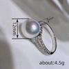 Кольцо с имитацией жемчуга Light Luxury для девочек, кольцо с цирконием Princess Fairy, модные ювелирные изделия высокого класса
