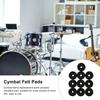 20PCS Felt Felt Washer Pads Black And Grey Drum Set Accessory Cymbal Felt Washer  For Drummers