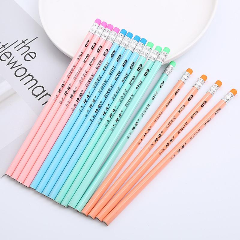 3 Piece HB Color Stationery School Office Supplies Gift Prize Kawaii Pencil