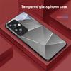 Геометрическая призма для Oppo A79 5G 58 78 74 60 4G Reno 11F Realme GT 6 11 Note 50 10 C55 X2 Закаленное стекло Черный чехол для телефона