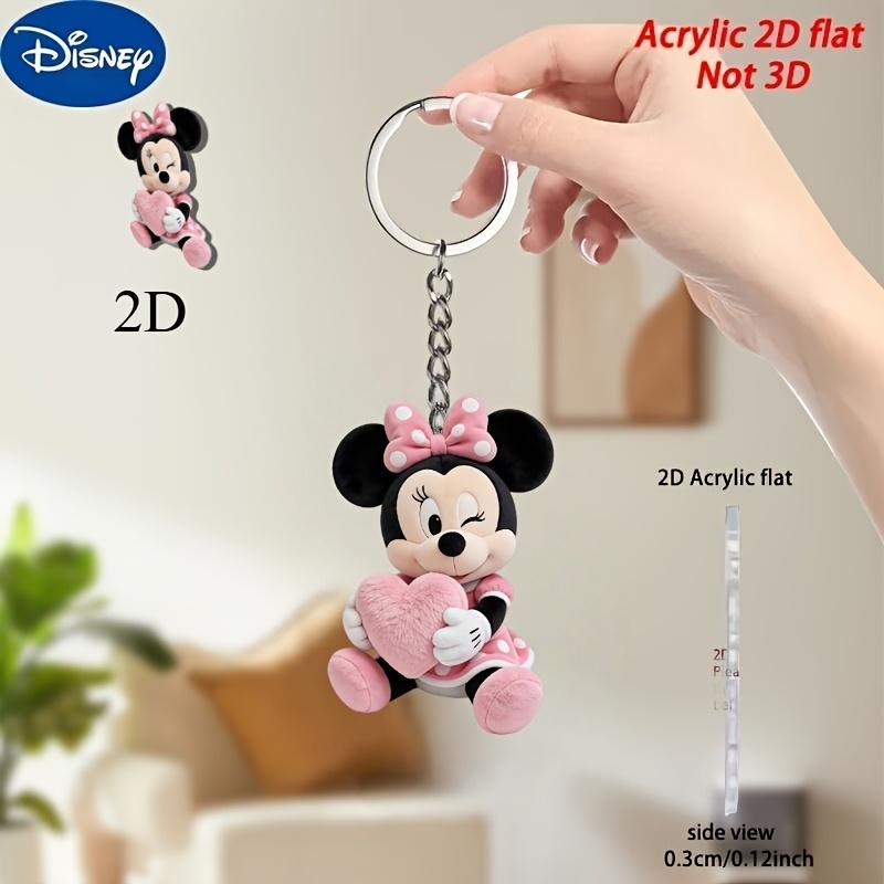 Disney Акриловый брелок Минни, Милый дизайн, Аксессуары для рюкзака, День святого Валентина, День благодарения, День рождения, Повседневное использование, Сумка