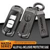 Zinc Alloy Car Key Holder for Mazda Axela Atenza 3 2 6 CX3 CX5 CX30 CX8 CX9 MX5 RX7 RX8 SKYACTIV Remote Protector Car Key Cover