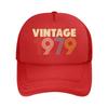 Vintage  Retro Striped Number Graphic Mesh Baseball Cap For Womens Unisex FeUnisex Beach Dad Hat Hip Hop