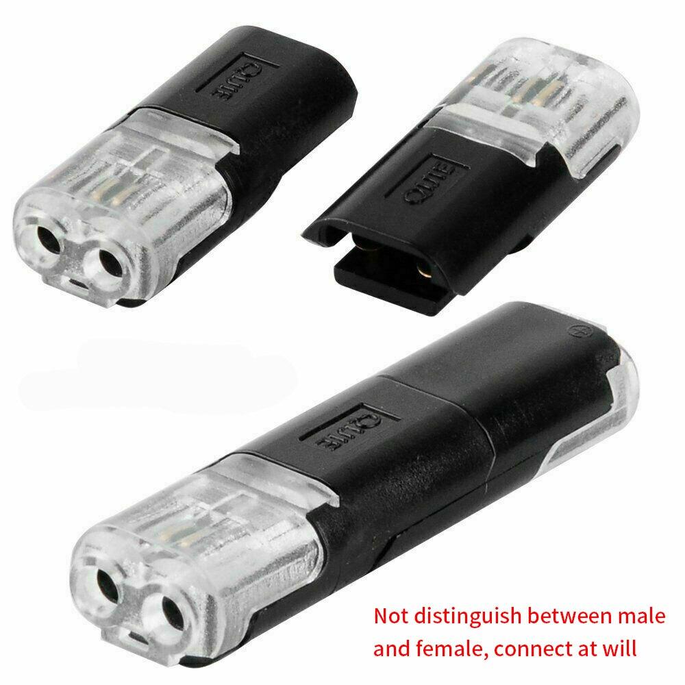 10/20/30/50 шт. 2-контактная вилка, защелкивающиеся разъемы для проводов, автомобильный электрический разъем, клеммный зажим для подключения