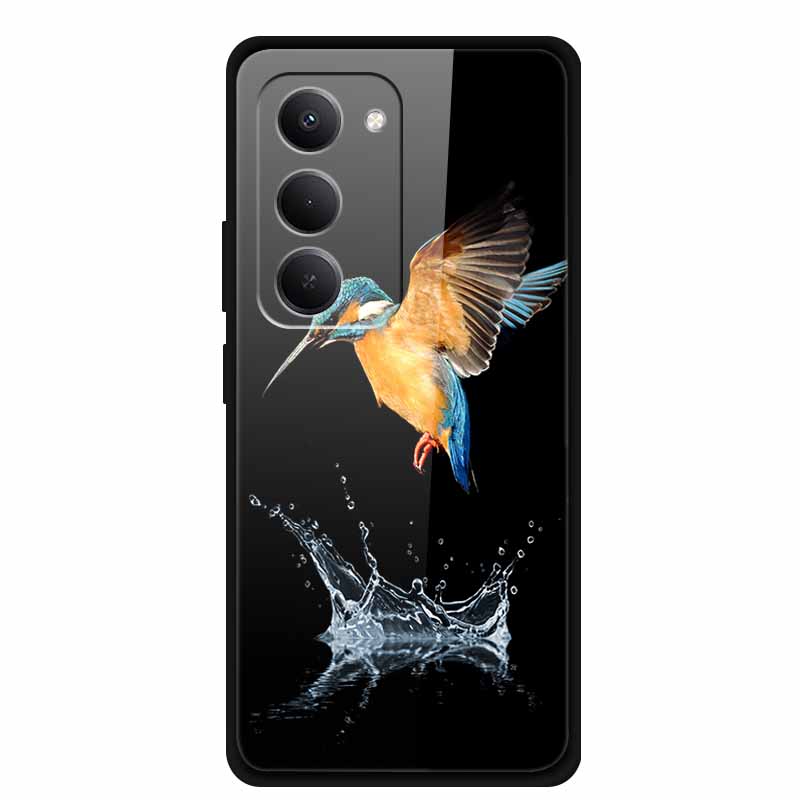 Tempered Glass Case For Xiaomi Redmi 15 4G Case Redmi15 Coque Hard Glass Back Cover For Redmi 15 5G Phone Case Soft TPU Bumper