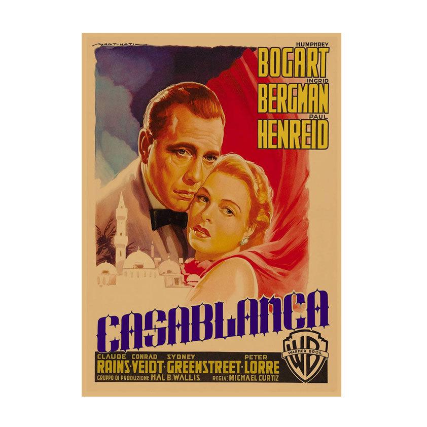 Ретро европейско-американский иллюстративный кинопостер для бара, кафе, ресторана или магазина молочного чая - Настенный плакат на крафт-бумаге