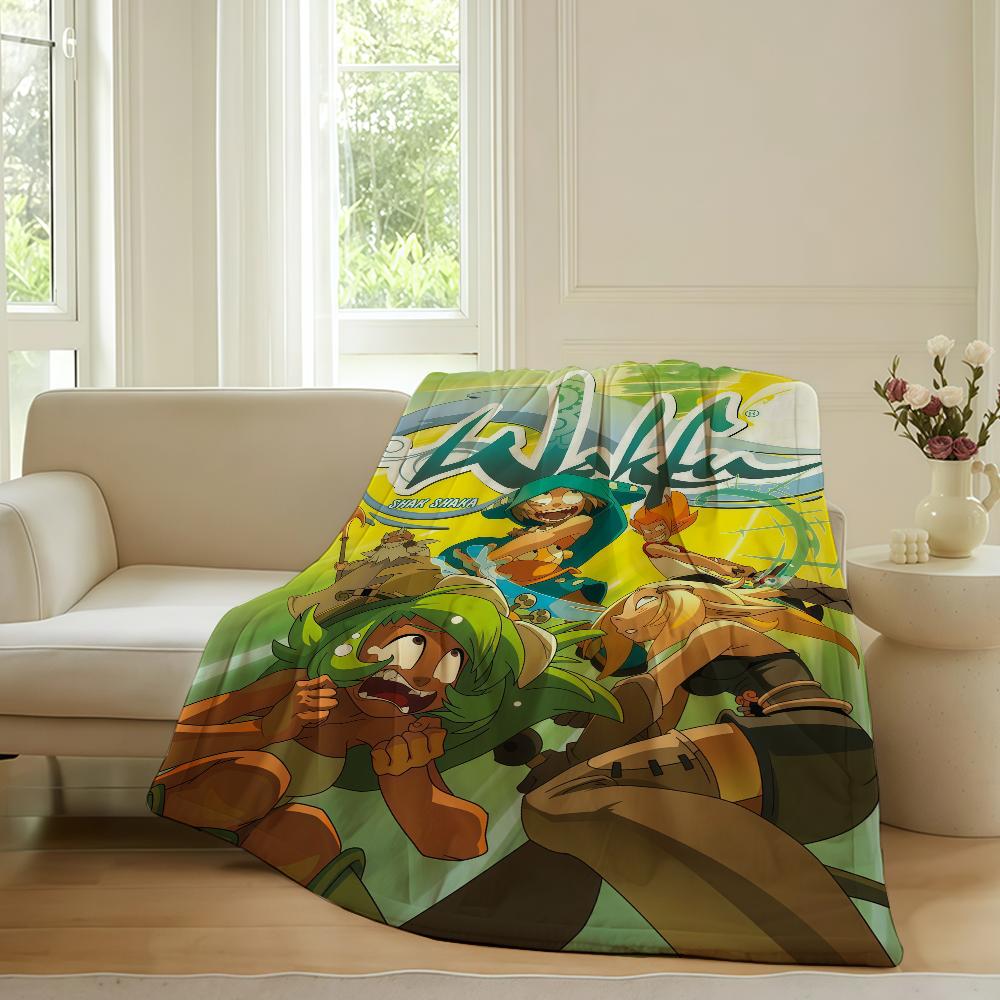 Adventure game W Wakfu Blanket For Sofa Office Bed Plane Travel Sleep Read Relax Camping Soft And Warm