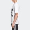 Adidas Футболка с круглым вырезом Originals Trefoil Casual Print для мужчин, белые CW1212