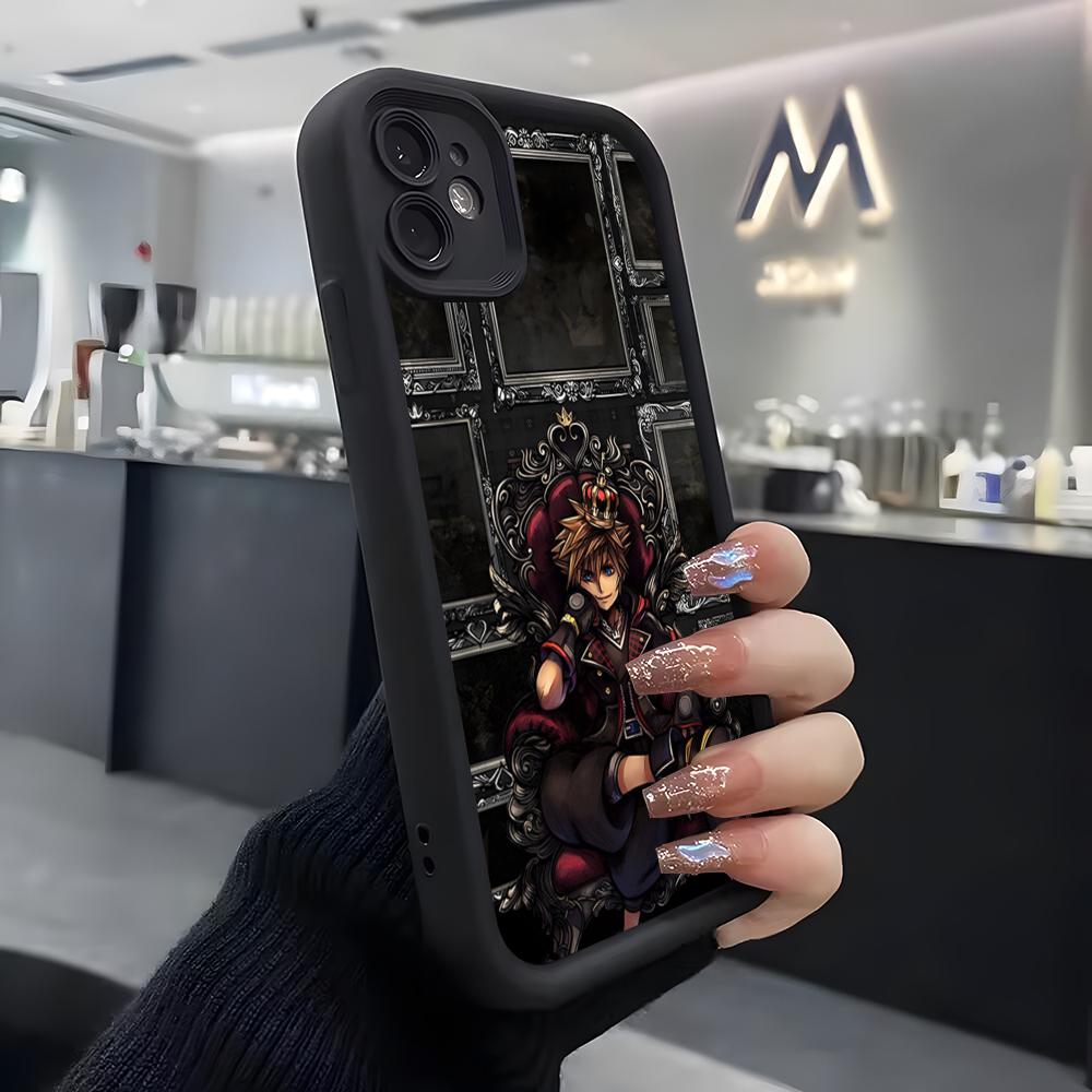 Чехол для телефона Kingdom Hearts Для IPhone Air 17 Pro Max 16 E 15 14 Pro Max 13 12 11 Mini Plus Мягкий Силиконовый Черный Чехол