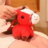 PP Cotton Plush Horse Keychain Soft Hanging Pony Doll Zodiac Pony Figurine  Backpack Pendant