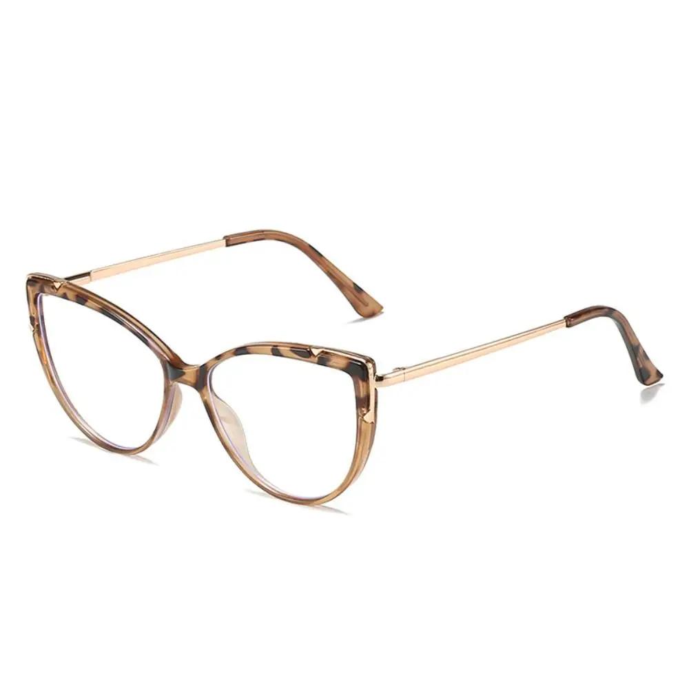 Vintage Cat Eye Anti-blue Ophthalmic Glasses for Women's Glasses Frame TR90 Computer Eyeglasses Female Perspective Glasses