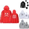 Lil Peep Sad Face Sweatshirt Cozy Cotton Unisex Pullover For Boys And Girls