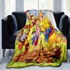 1pc Winnie Friends Printing Flannel Blanket for All Season, Unisex Cartoon Blanket, Office Blanket, Lunch Rest Blanket