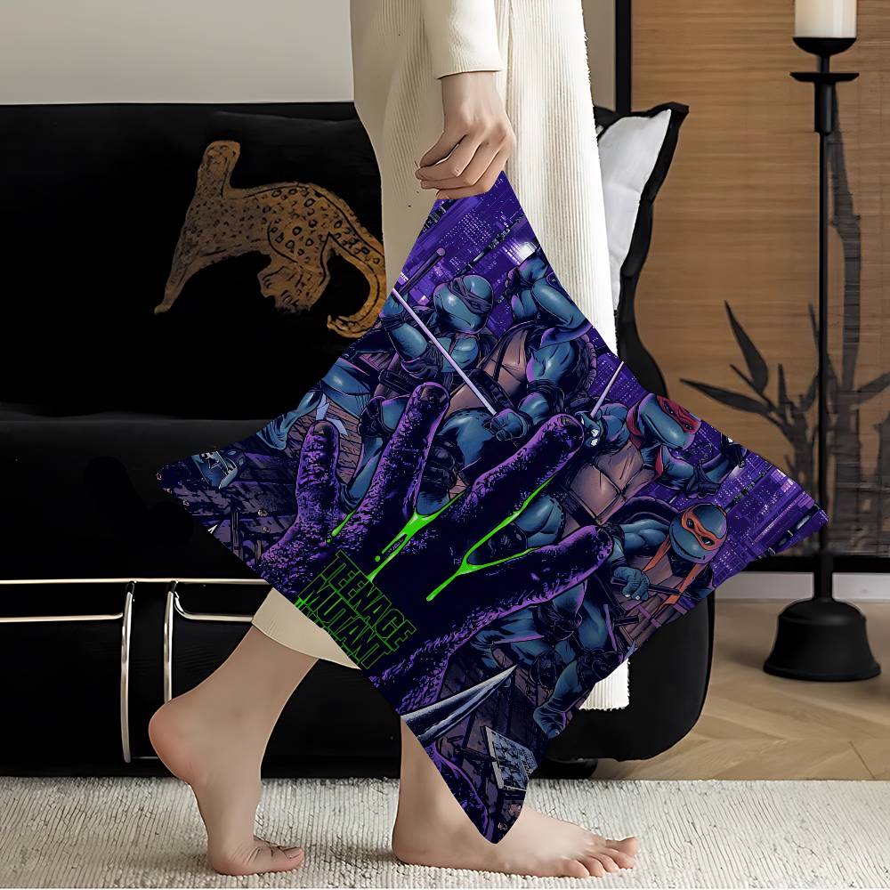 Anime TTeenage MMutant NNinja TTurtles Pillowcase Toon Gift Cushion Cover Bedroom Home Sofa Chair Seat Decor Pillow Case