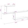 Wall Shelf Reclaimed Wood 122 x 18 x 60 cm Engineered Wood