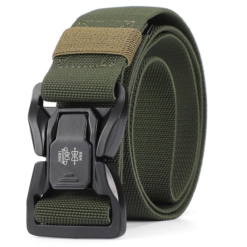 Мужской ремень, классический дизайн, модный, одинаковый, тактический, быстросъемный, эластичный, для отдыха, на открытом воздухе, тактический ремень