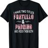 Мужская футболка Fratello And Padrino Итальянский Брат и Крестный отец