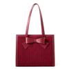 Red bag, wedding bag, bridal bag, women's daily use, large-capacity new tote bag, shoulder bag, fashionable