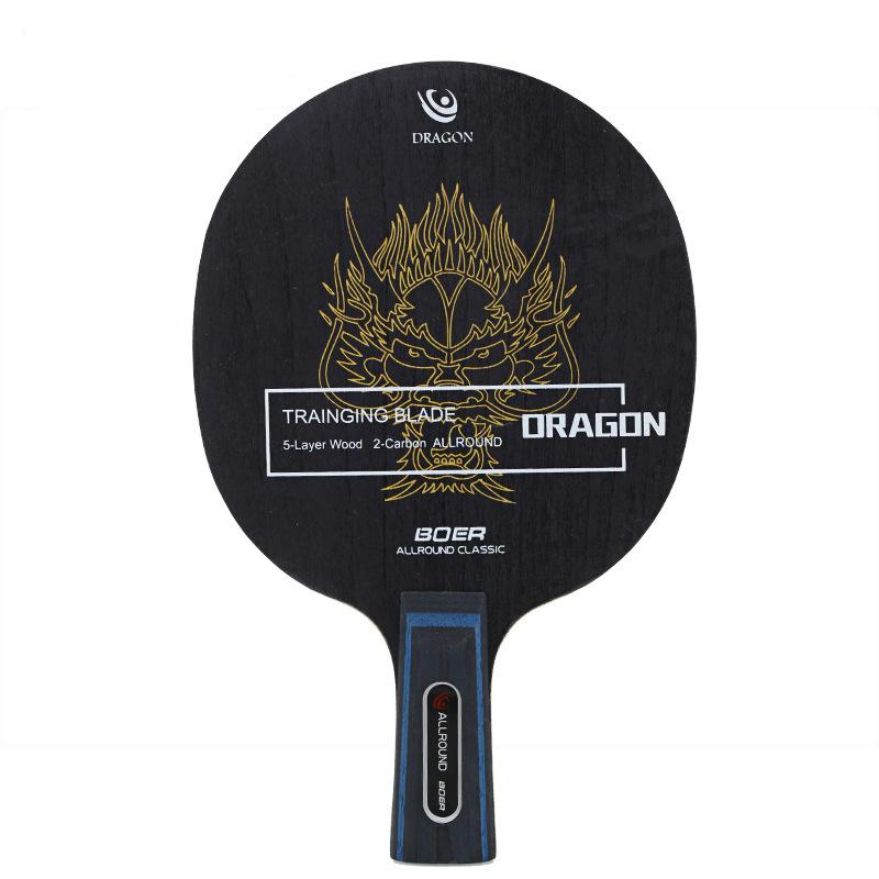 1 шт. 7-слойная ракетка для настольного тенниса DRAGON FL CS с короткой длинной ручкой, одобренная BOER ITTF, ракетка для пинг-понга для тренировочных соревнований