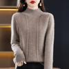 Вязаный свитер с круглым вырезом Cable Twist, повседневный свитер с длинным рукавом, однотонный мягкий и уютный свитер, женская одежда