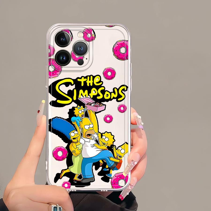 Милый чехол-бампер The S-simpsons для iPhone 17 Pro Max Air XR 16 11 12 Mini 13 Pro XS Max 7 8 14 Plus 15