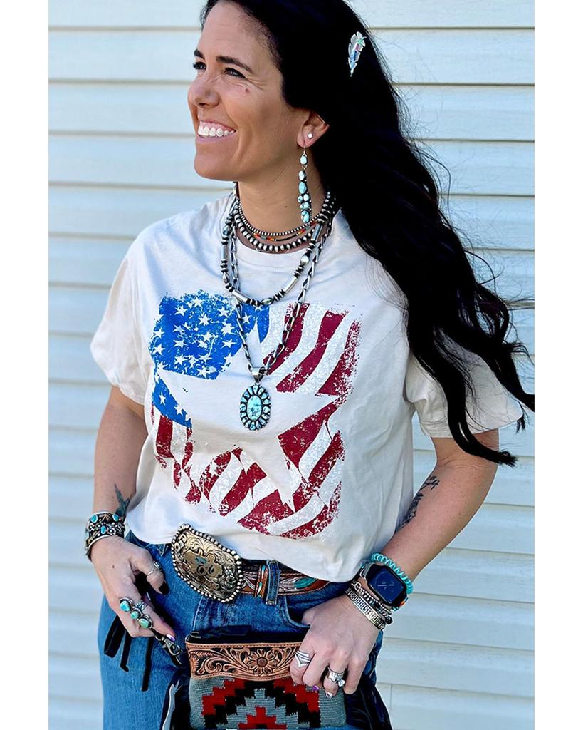 Azura Exchange Футболка с круглым вырезом и графическим принтом