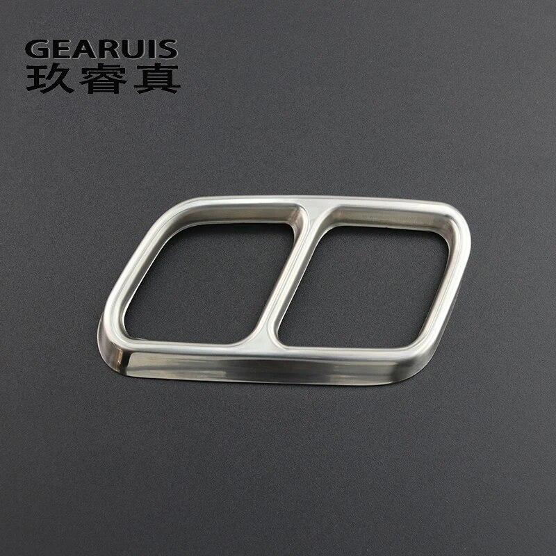 Стайлинга автомобилей автомобилей хвост горло рамка украшения наклейки для Mercedes Benz GLK X204 CLS W218 класс аксессуары для выхлопной трубы