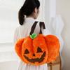 High Quality Halloween Pumpkin Plush Bag Doll Pillow Demon Orange Pumpkin Backpack Stuffed Toy Holiday Decoration Party Gift