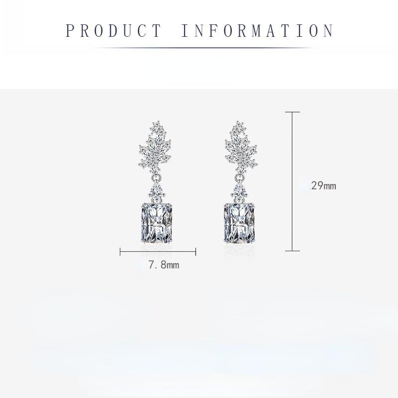 Sace Gems Classic Copper Alloy Zircon Earrings Ladies Jewelry Wedding Promise Party Gift