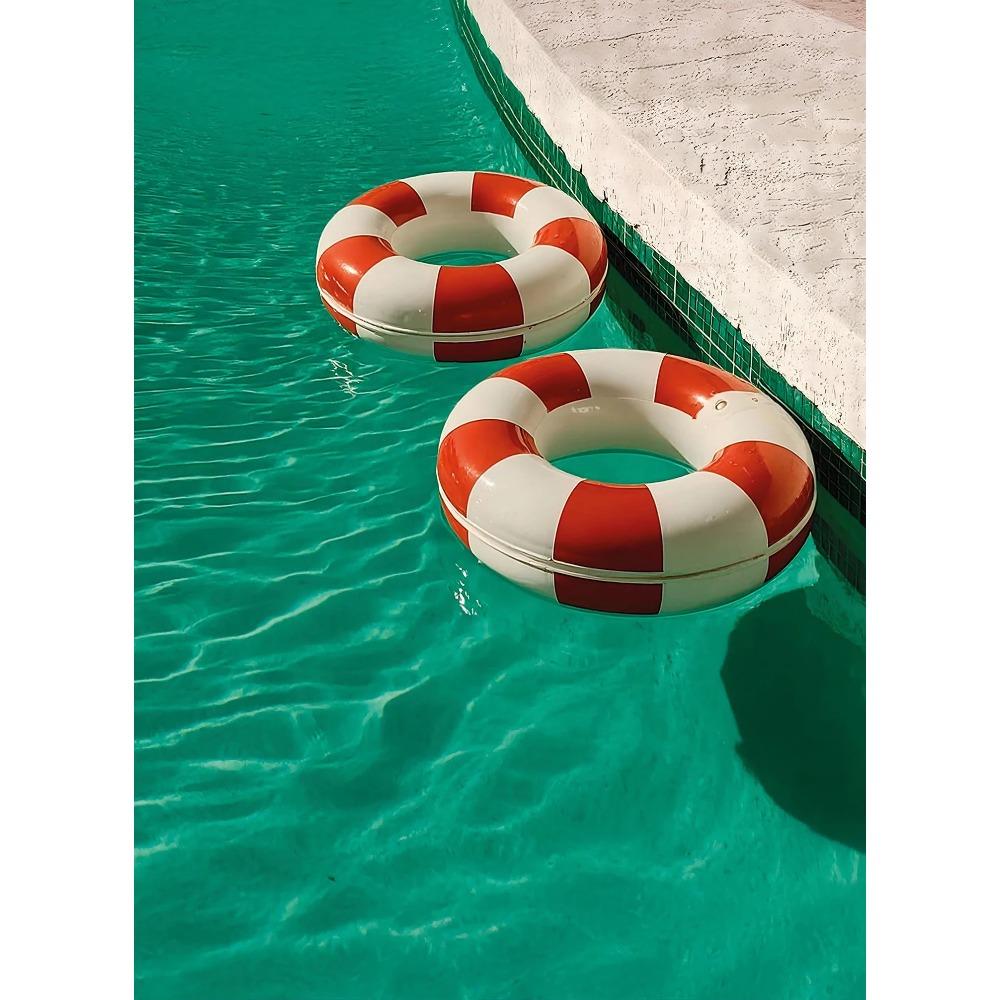 Modern Italian Lemon Orange Seaside Beach Waves Arc Swimming Pool Landscape Posters Canvas Painting Wall Art Pictures Home