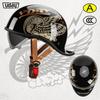 Vintage Motorcycle Half Helmet Retro Scooter Men Women Universal Fit 3C Certified
