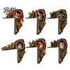 Rustic Tree Hole Wall Art Chipmunk Hollow Door Topper, Woodland Animal Frame Decoration, 3D Wood Cute Forest Creature Sculpture Corner for Farmhouse