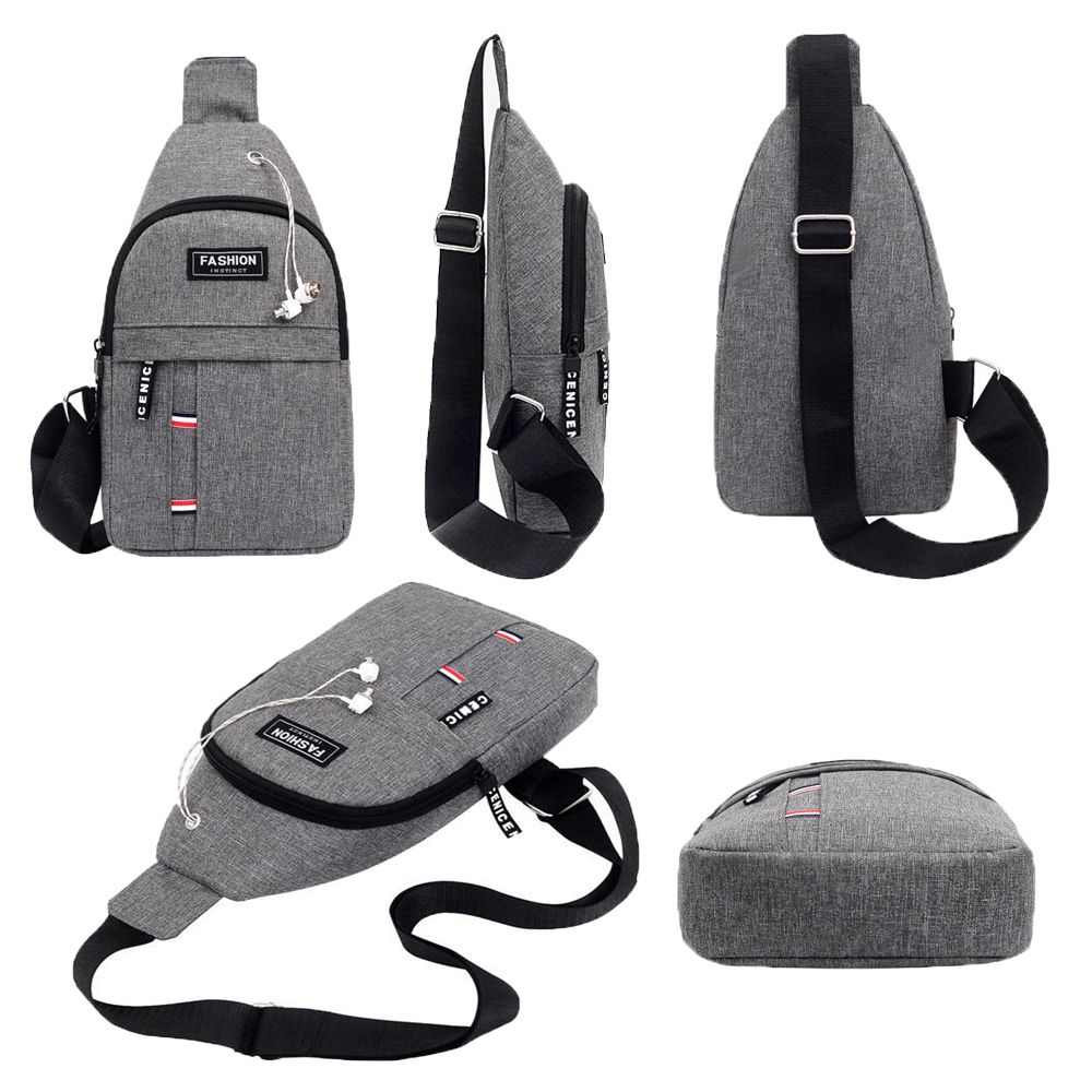 Нагрудная сумка, новая мужская простая нейлоновая модная водонепроницаемая сумка через плечо на одно плечо