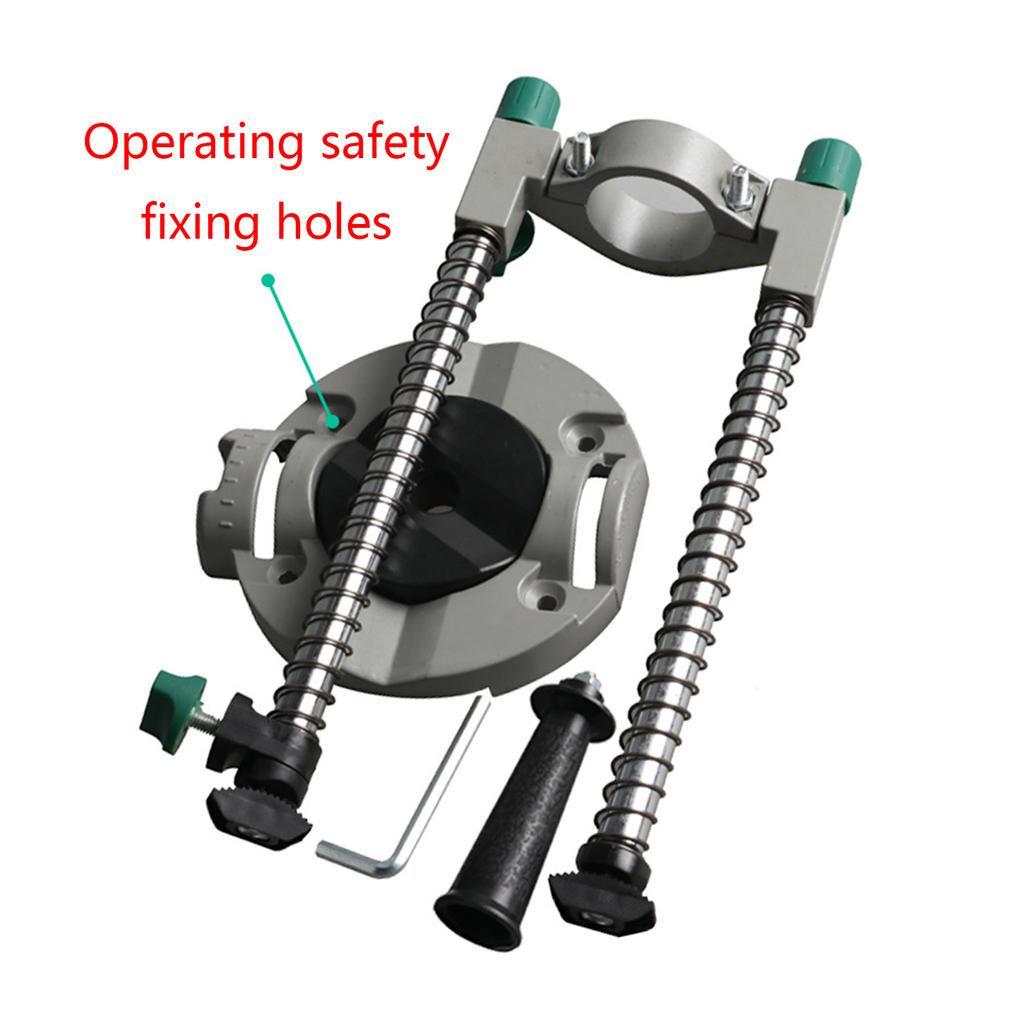 Кондуктор для сверления прямых отверстий Портативный многоугловой направляющий стол для сверления Мобильный держатель для сверла Регулируемый угол ПРОЧНЫЙ