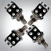 4Pcs Dice Shaped License Plate Screws, Universal Auto Plate Frame Fasteners,  Decorative Bolts for Car Exterior Accessories