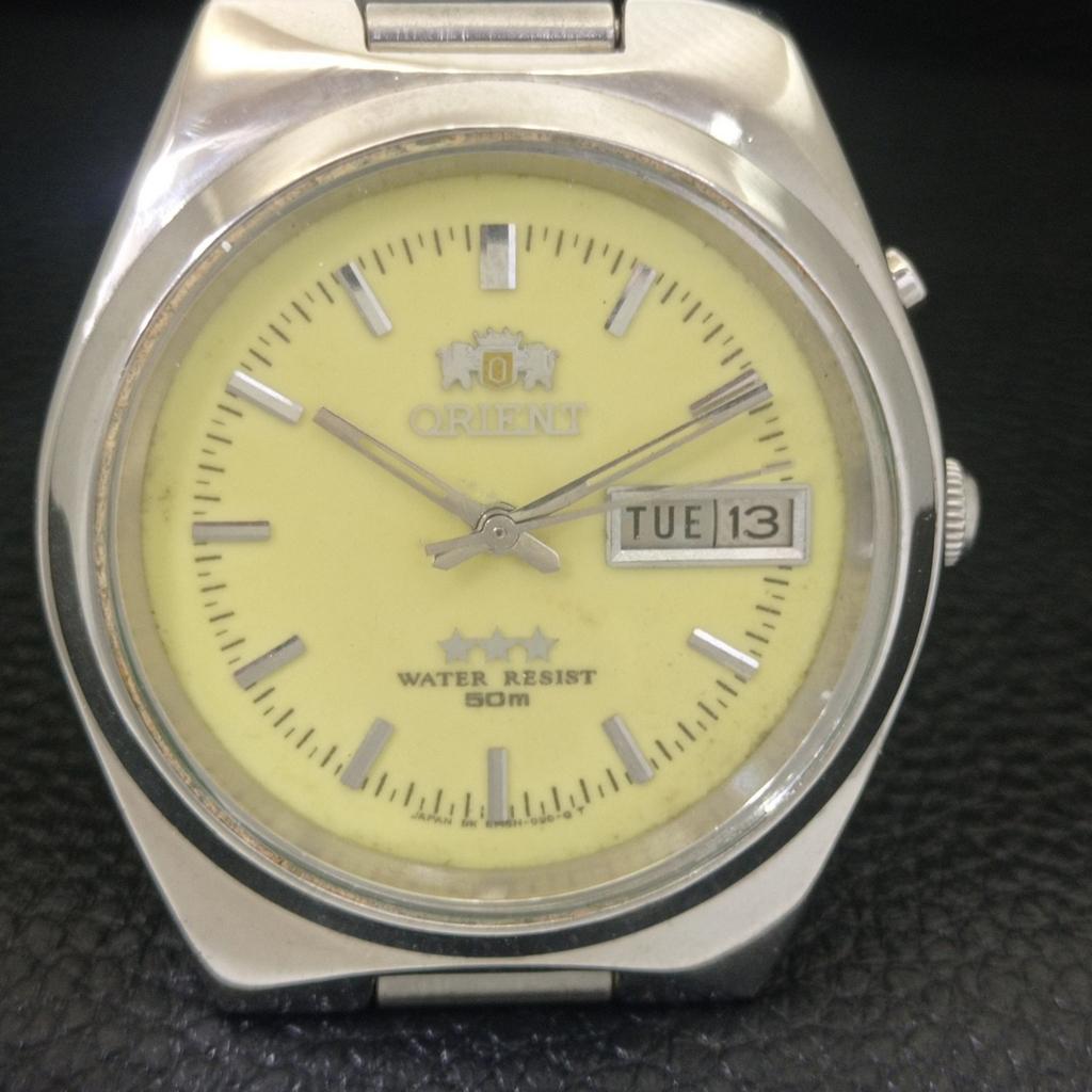 ПОДЛИННЫЕ ВИНТАЖНЫЕ МУЖСКИЕ ЧАСЫ ORIENT AUTOMATIC 46943 ЯПОНИЯ ОРИГИНАЛЬНЫЙ ЦИФЕРБЛАТ a703483-1