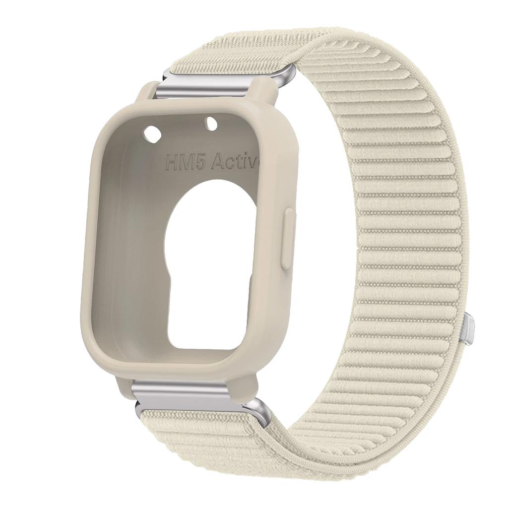 Чехол+Ремешок для Redmi Watch 5 Active/Lite Силиконовый чехол Нейлоновый ремешок для Redmi Band 5 Lite/Active Спортивный браслет Защитная пленка для экрана