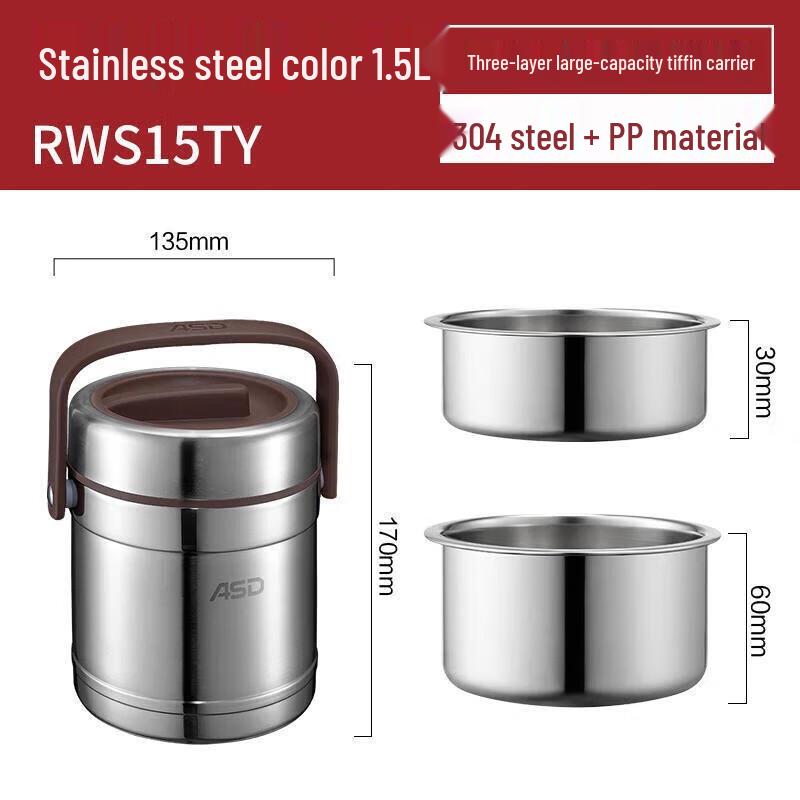 ASD Zhenyue 1.5L Stainless Steel Insulated Food Jar