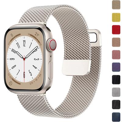 Миланская петля для Apple Watch Band 44 мм, 40 мм, 45 мм, 41 мм, 38 мм, 42 мм, 49 мм, 45 мм, браслет-ремень iWatch Series 9, 8, 7, 6 SE 5 Ultra 2, ремешок